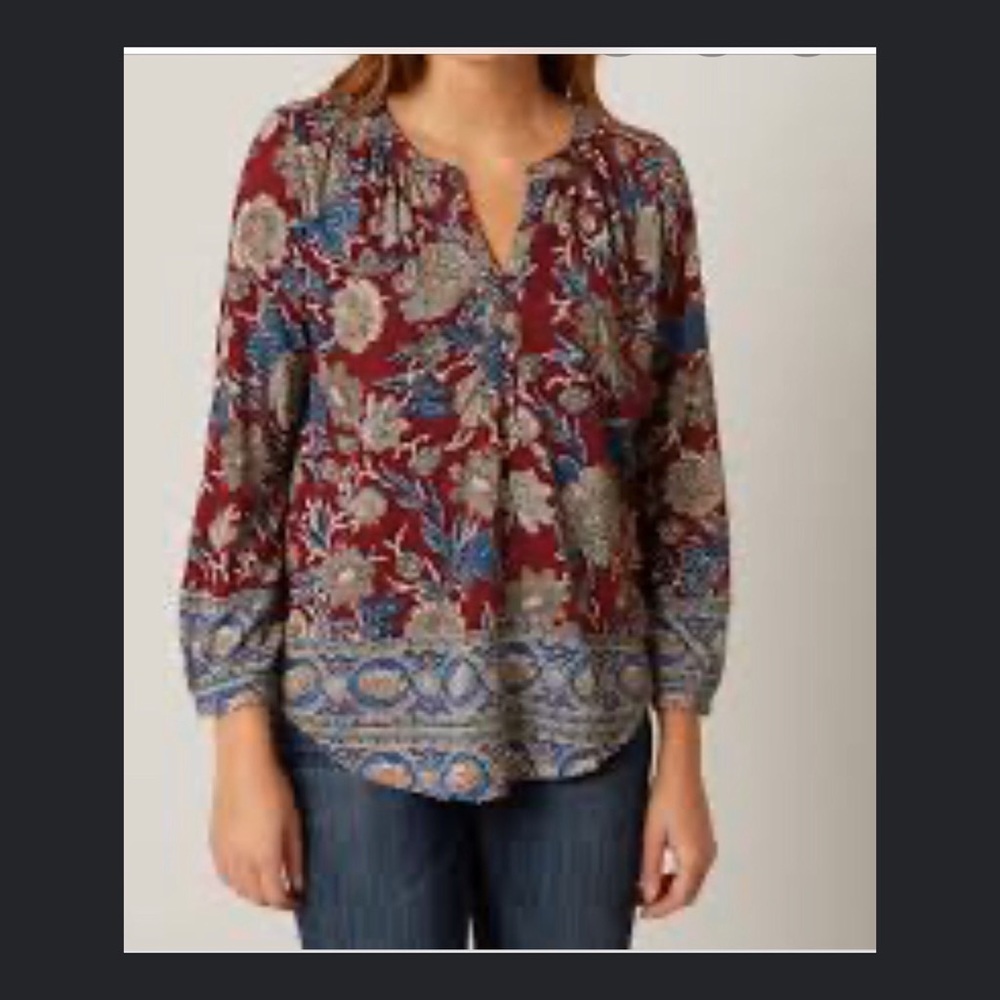 Lucky Brand High Low Henley Top
#318